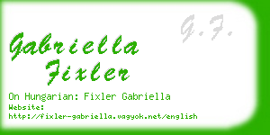 gabriella fixler business card